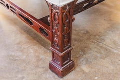 A fine pair of large late 19th century Chinese Chippendale armchairs