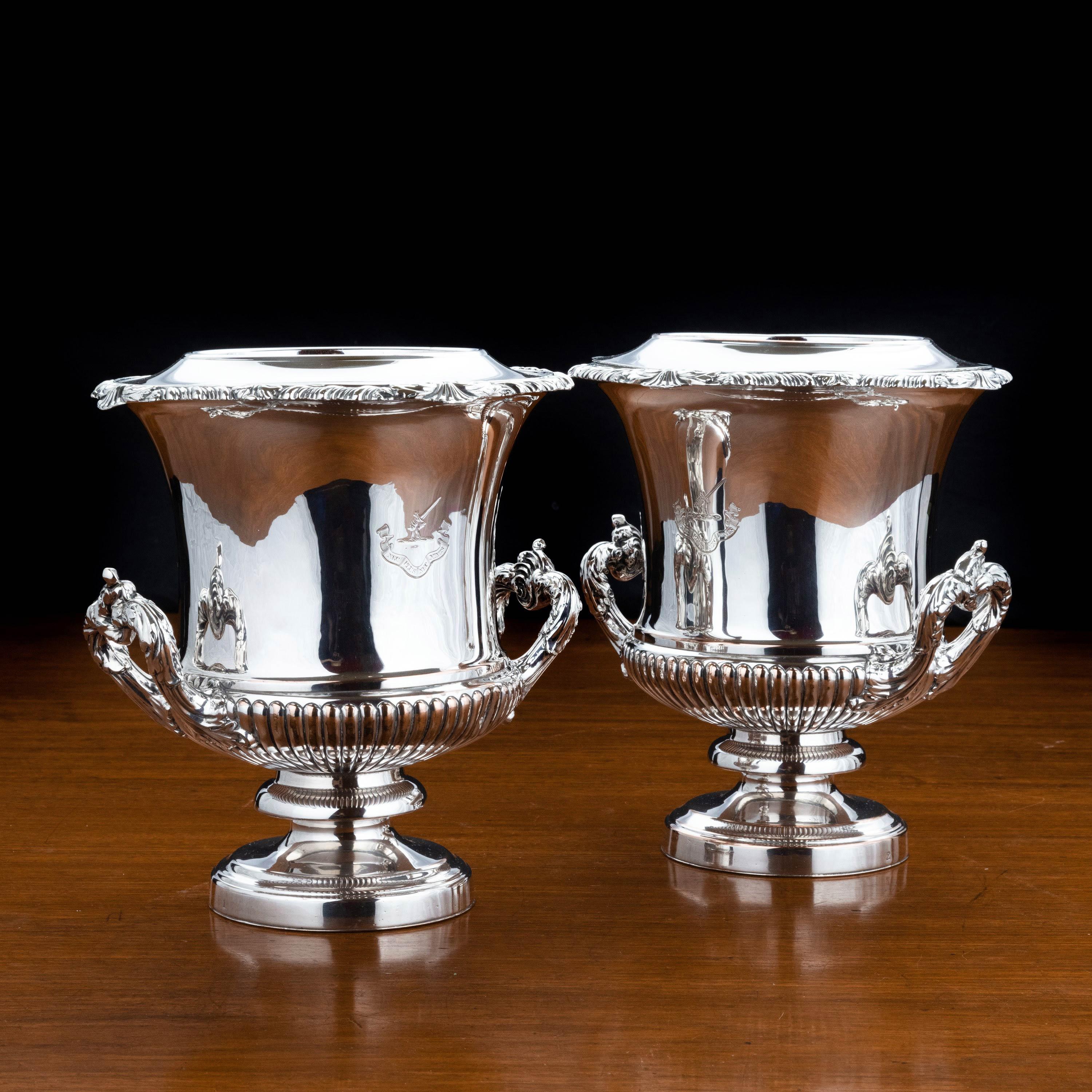 Fine Pair of Late 19th Century Champagne or Wine Coolers 3