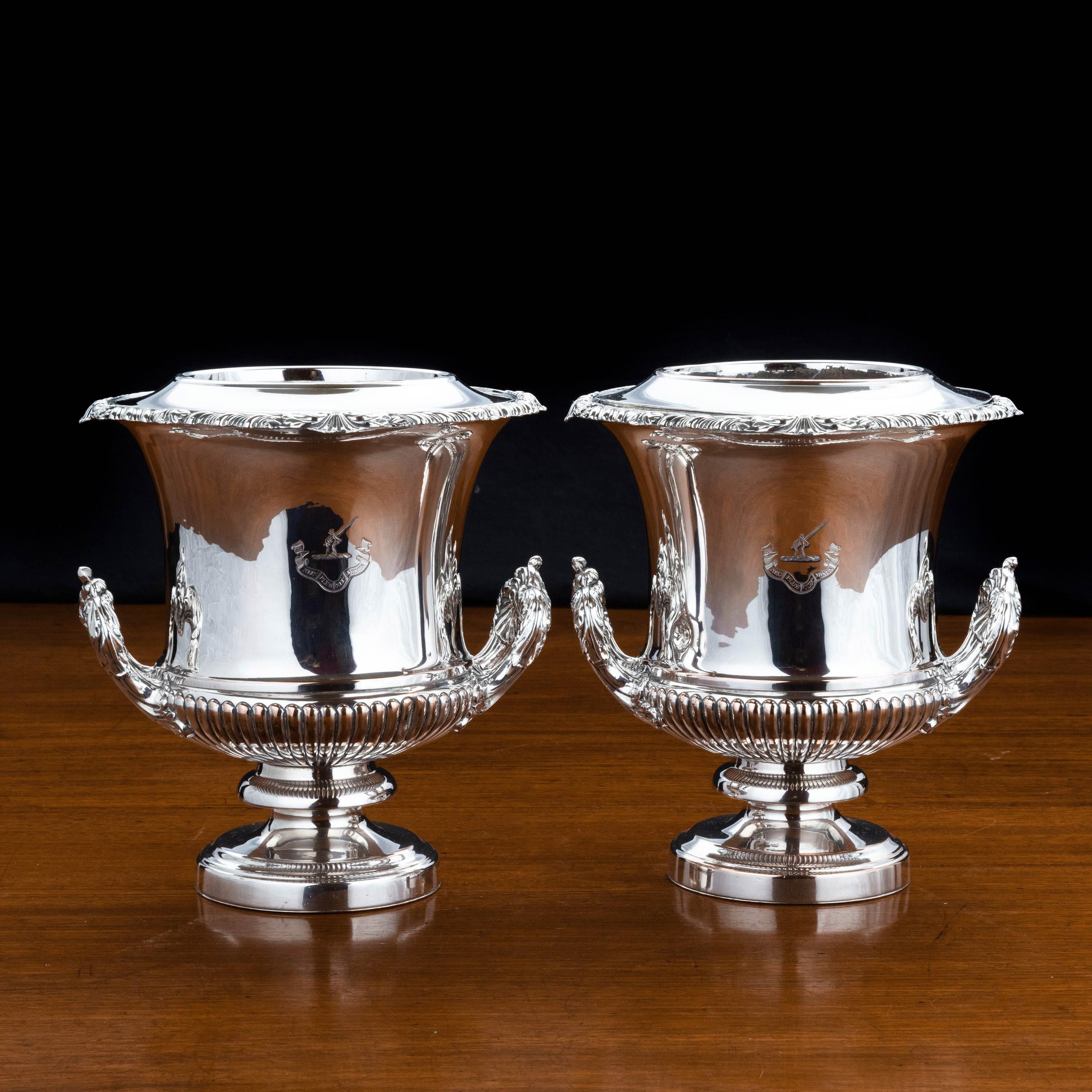 Fine Pair of Late 19th Century Champagne or Wine Coolers 4