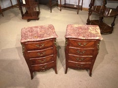 Fine Pair of Late 19th Century French Kingwood Bedside Chests