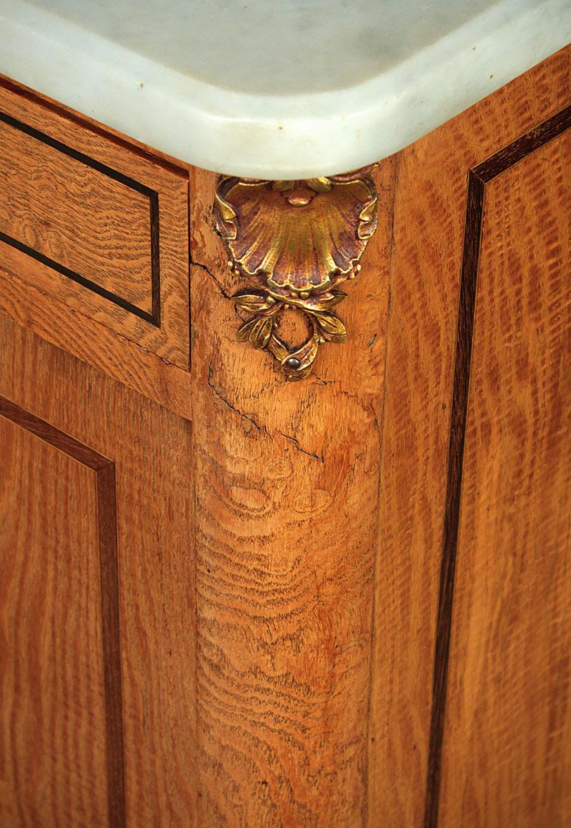 Fine Pair of Marble Topped Bedside Cabinets, circa 1900 1