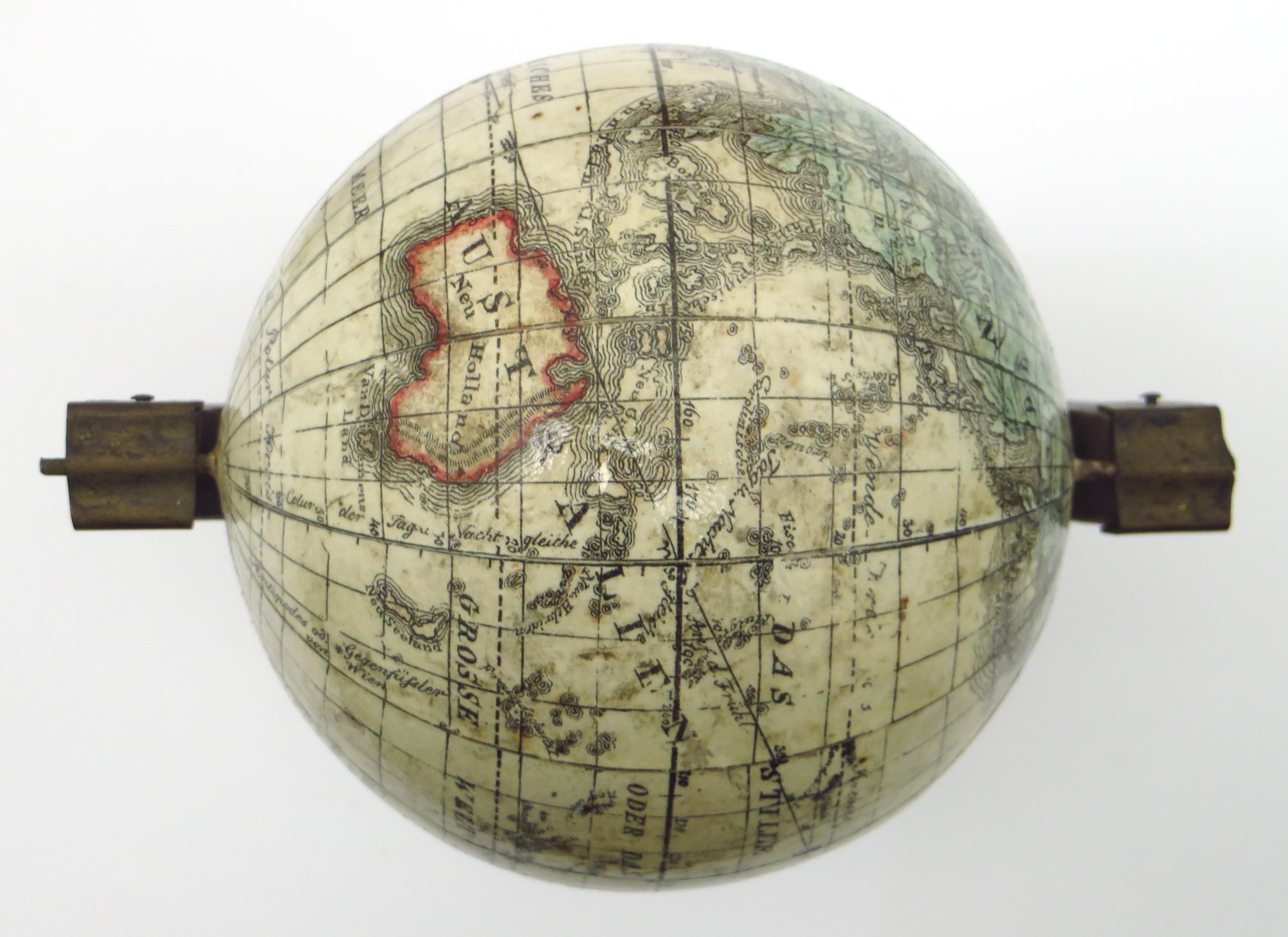 A fine pair of miniature globes on stands For Sale 3