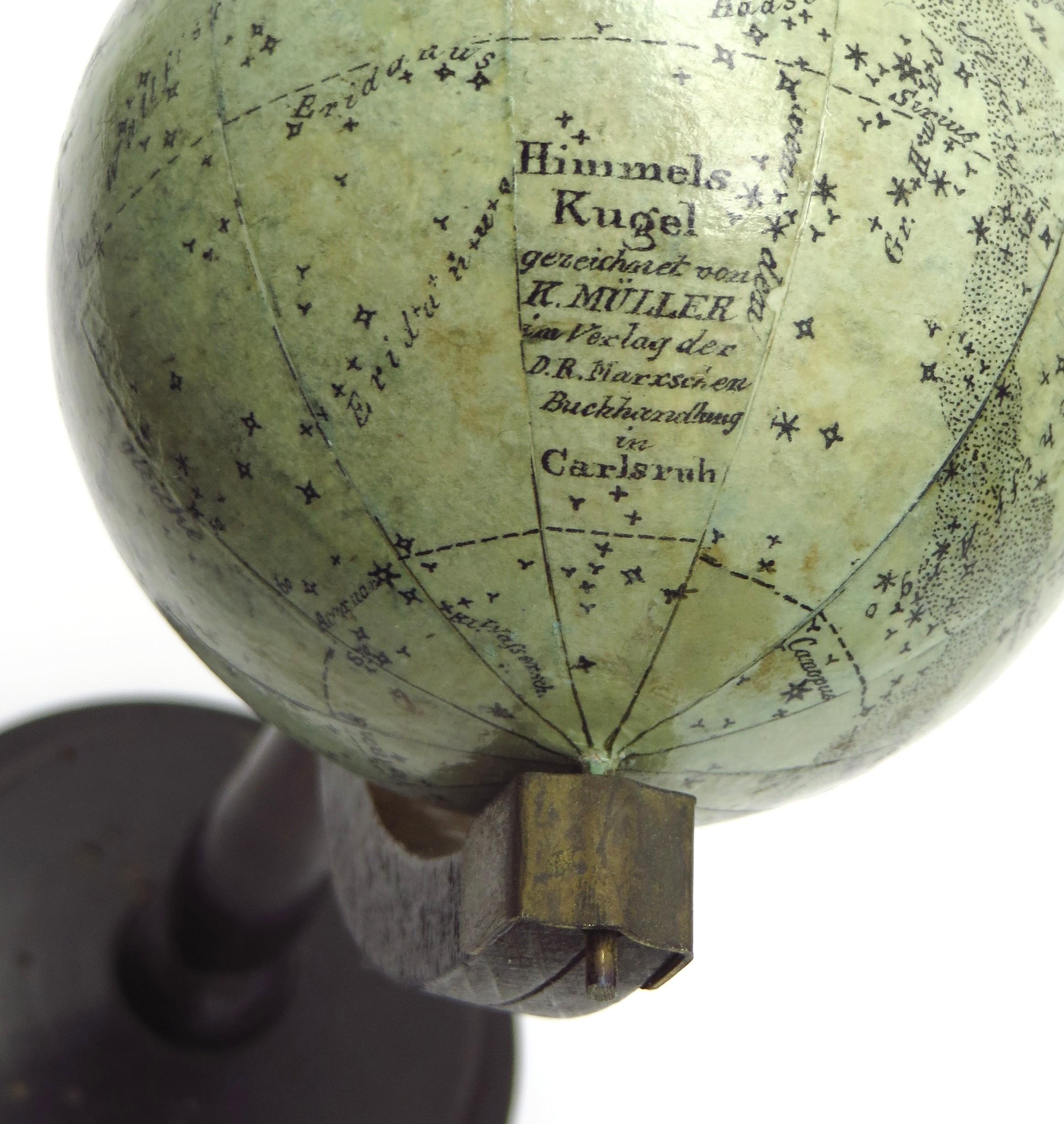 A fine pair of miniature globes on stands For Sale 1
