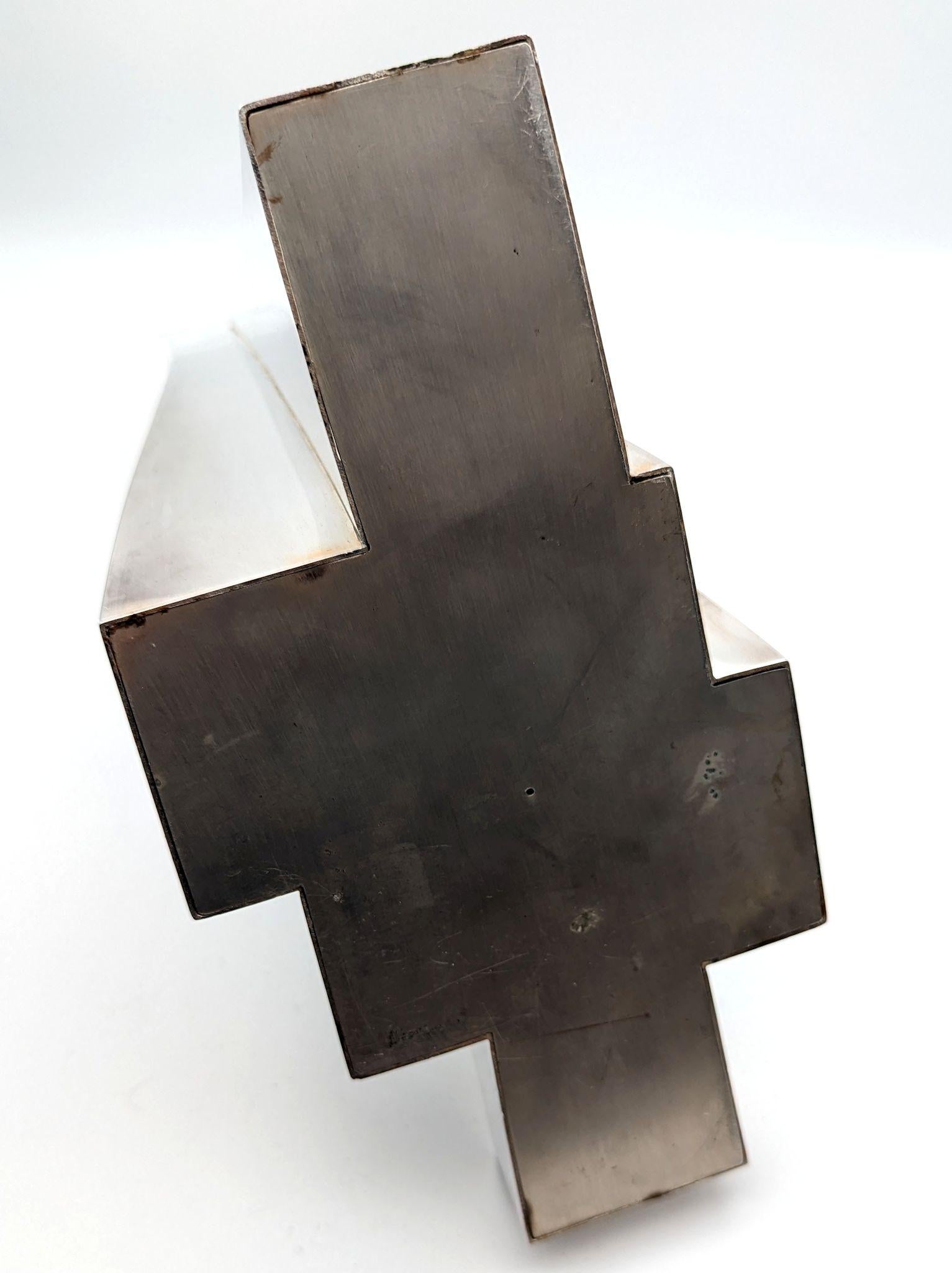 Coppia di candelieri modulari in argento Sterling Garrido 