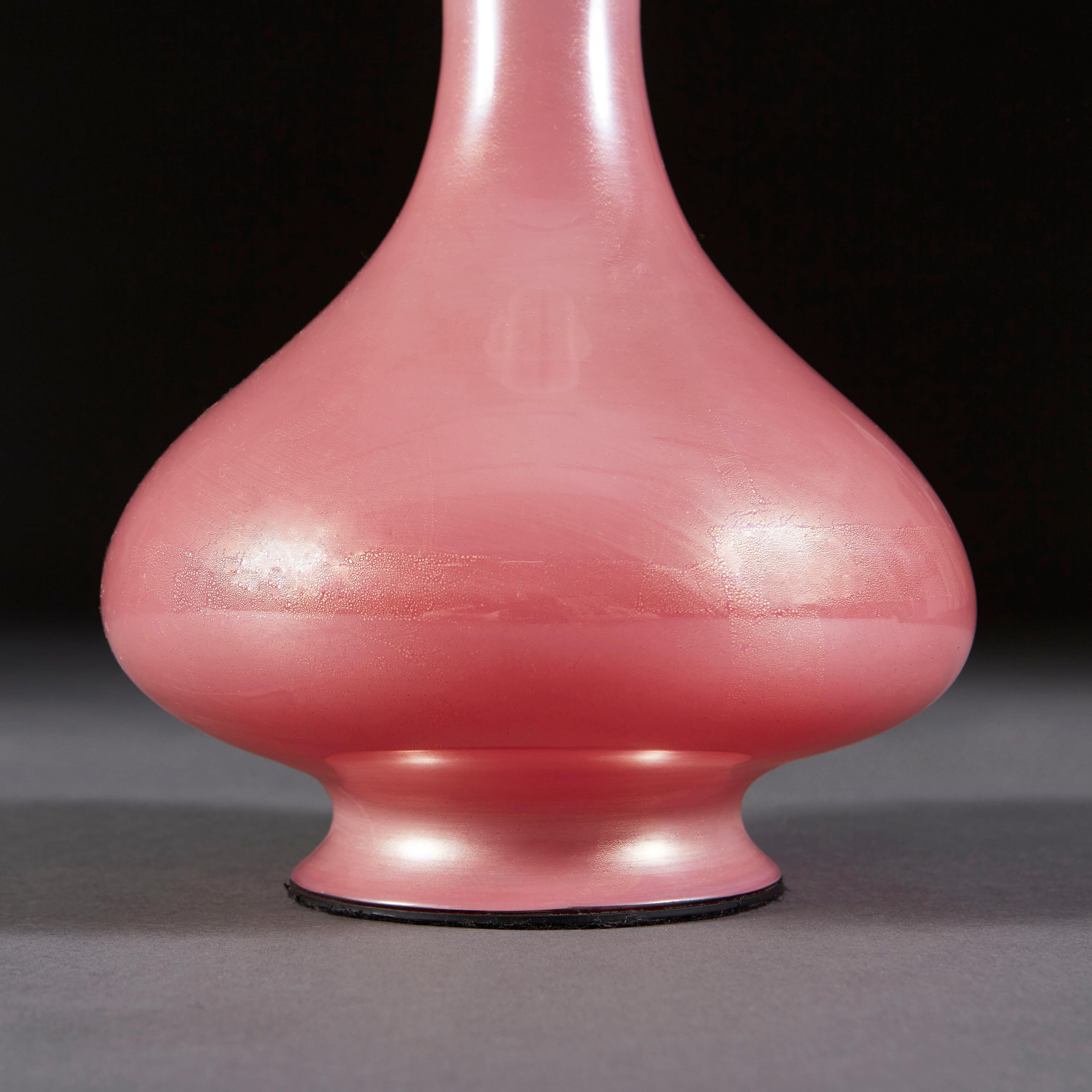 20th Century Fine Pair of Pink Seguso Lamps