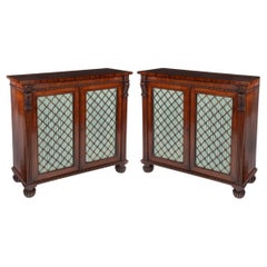 A Fine Pair of Regency Mahogany Side Cabinets by Gillows, c.1815