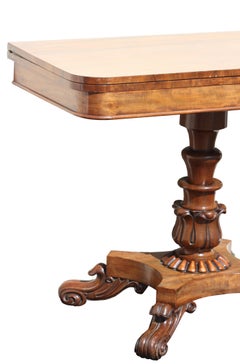 Fine Pair of Regency Rosewood Pedestal Card Tables, circa 1850