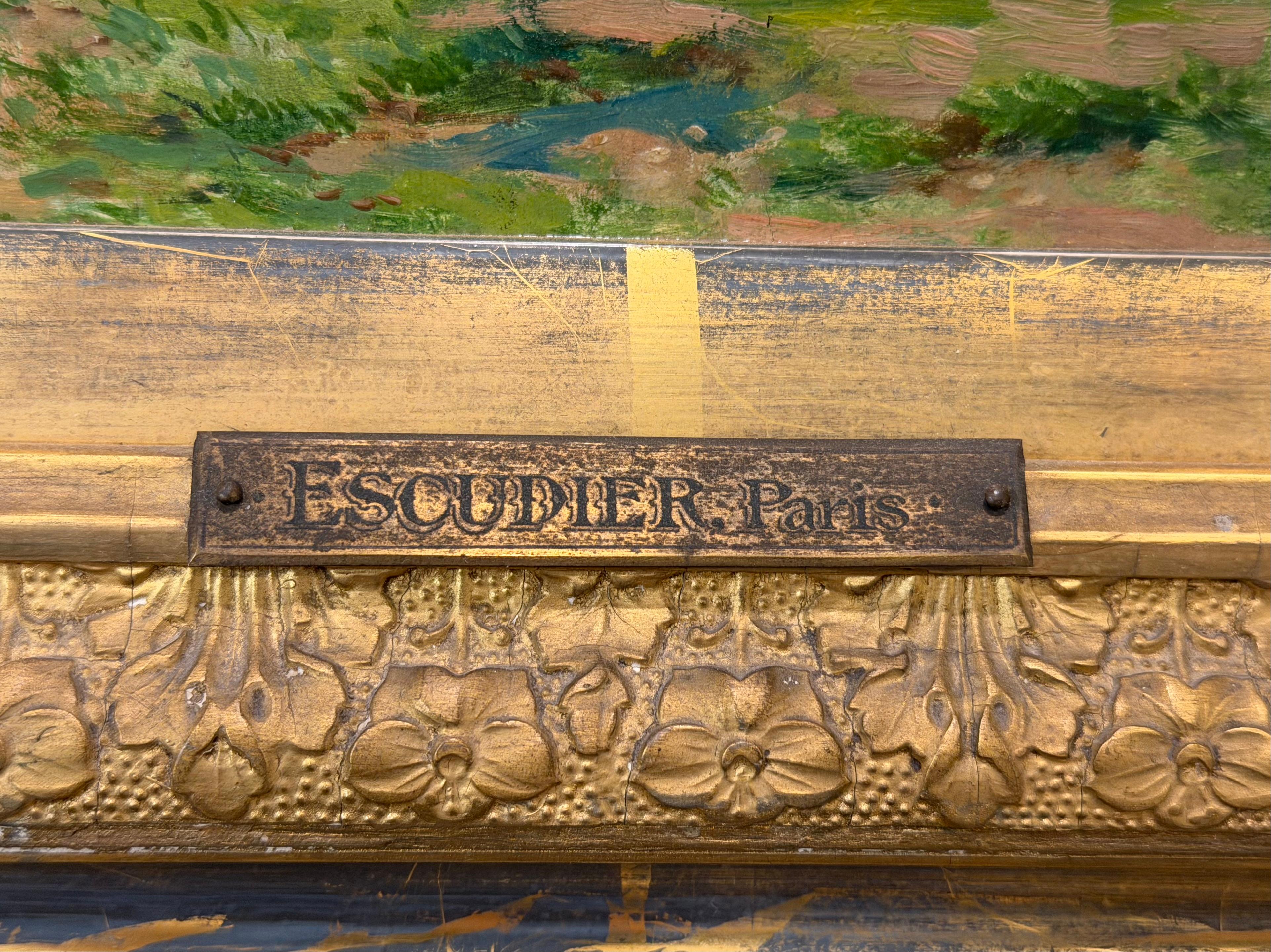 A Fine Pair of Victorian Genre Paintings by Escudier en venta 6