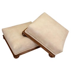 Antique A Fine Pair of Victorian Mahogany Footstools