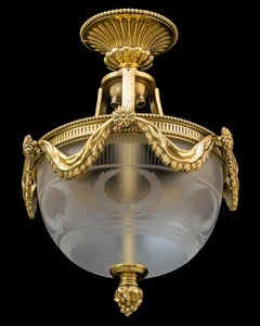 A Fine Pair Of Victorian Plafonniers By Perry & Co