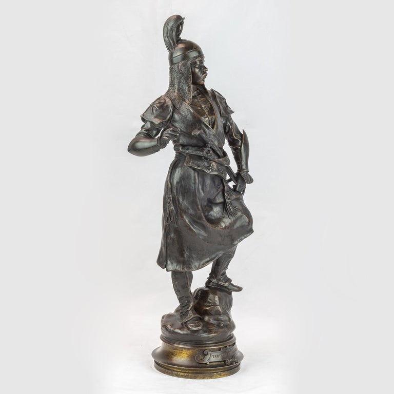 Antoine-Louis Barye
French, (1796-1875)

Manchu tartar

Patinated bronze; Signed BARYE on base

Measure: 21 x 8 1/2 inches.
