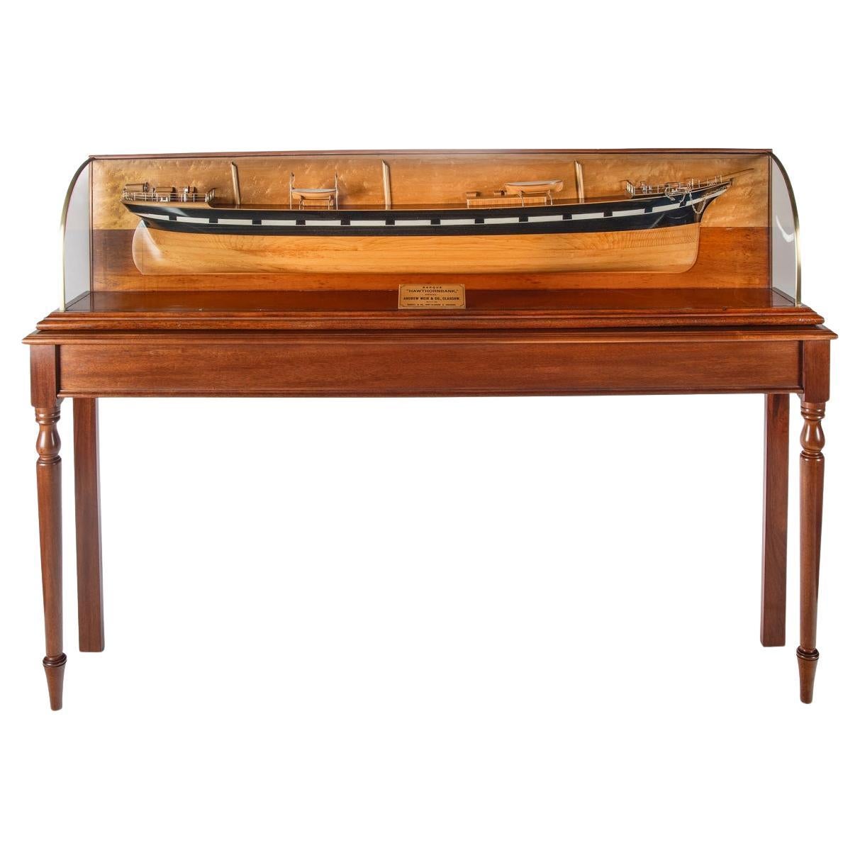 A Fine Presentation Half Hull Model of the Hawthornbank, launched in 1889