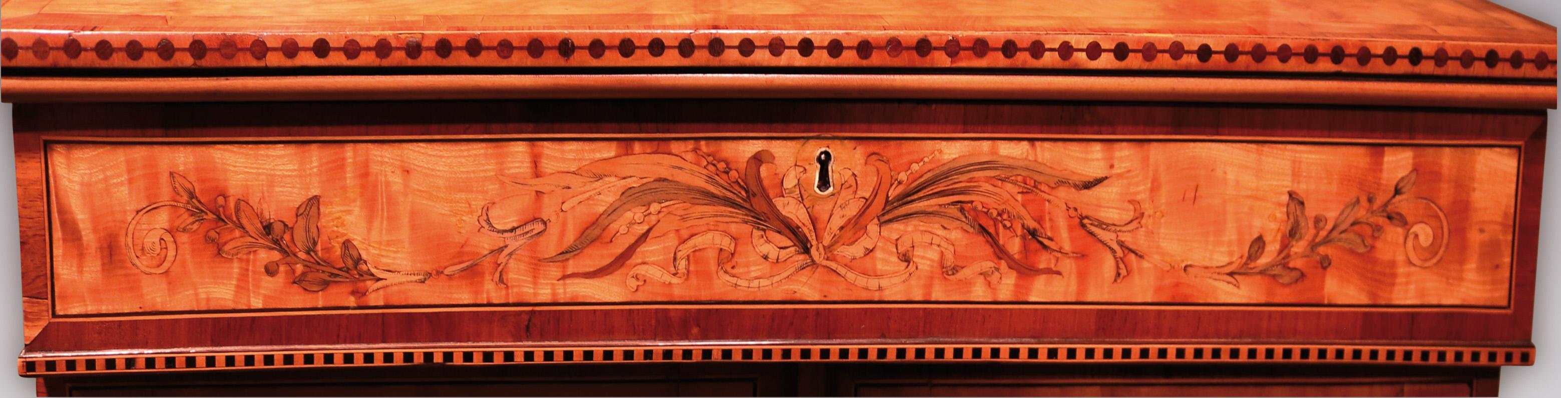 Hochwertiges Sammler-Schrank aus Seidenholz, 18. Jahrhundert im Angebot 1