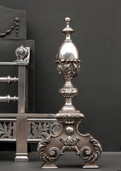 Fine Quality 19th Century English George III Style Steel Firegrate