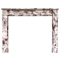 Fine Quality Breche Violette Marble Fireplace