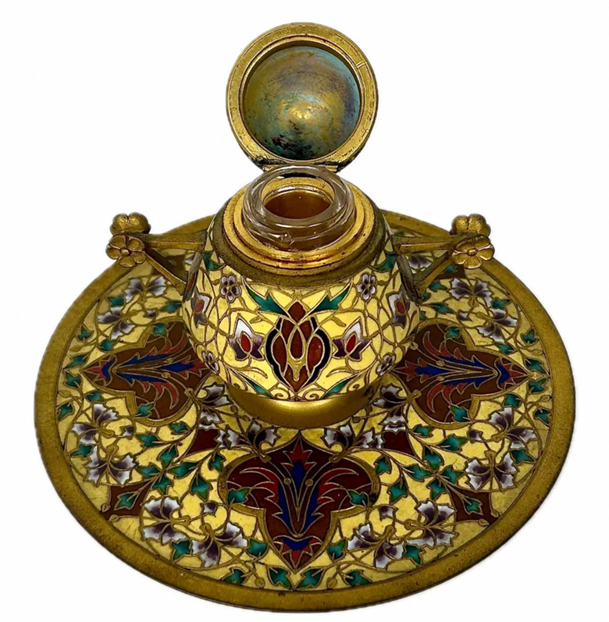 Francese Calamaio in bronzo di alta qualità di Ferdinand Barbedienne in vendita