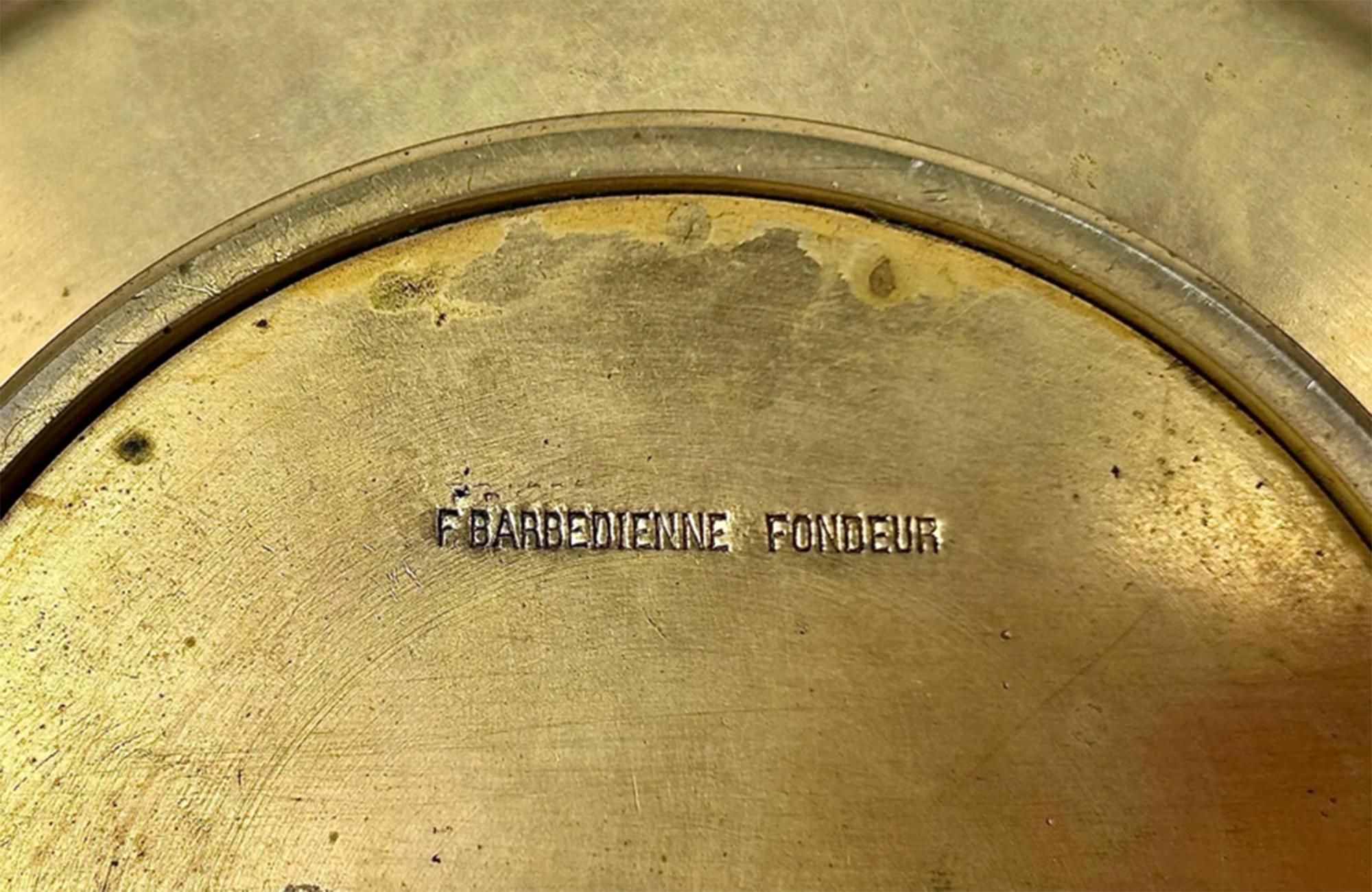 Smaltato Calamaio in bronzo di alta qualità di Ferdinand Barbedienne in vendita