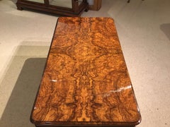 Fine Quality Burr Walnut Victorian Period Coffee Table