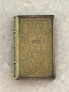 A Fine Quality Extremely Rare Silver-Gilt Book Form Novelty Needlebook c.1835