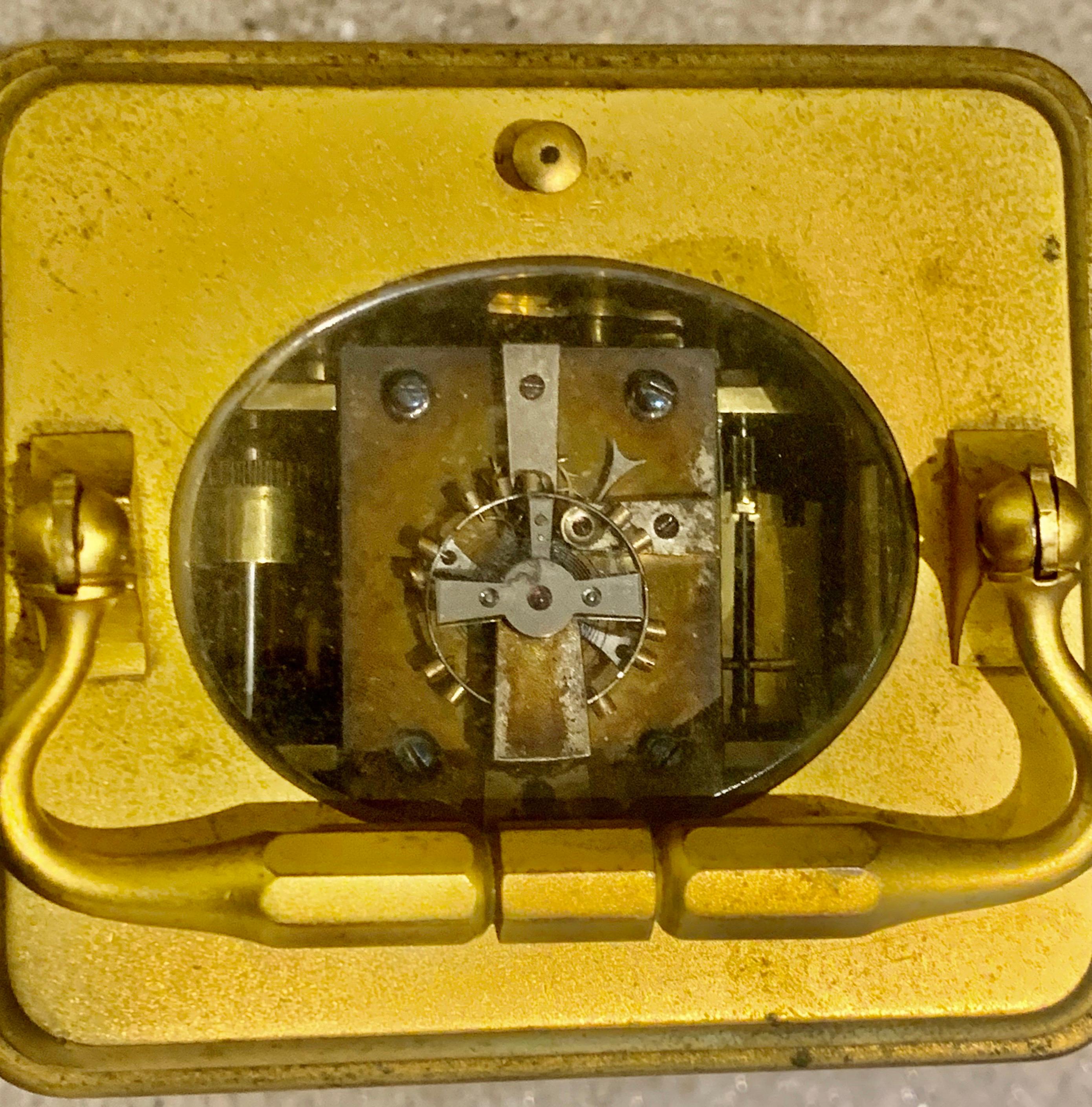 engraved carriage clock