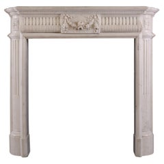 Fine Quality French Statuary Marble Fireplace