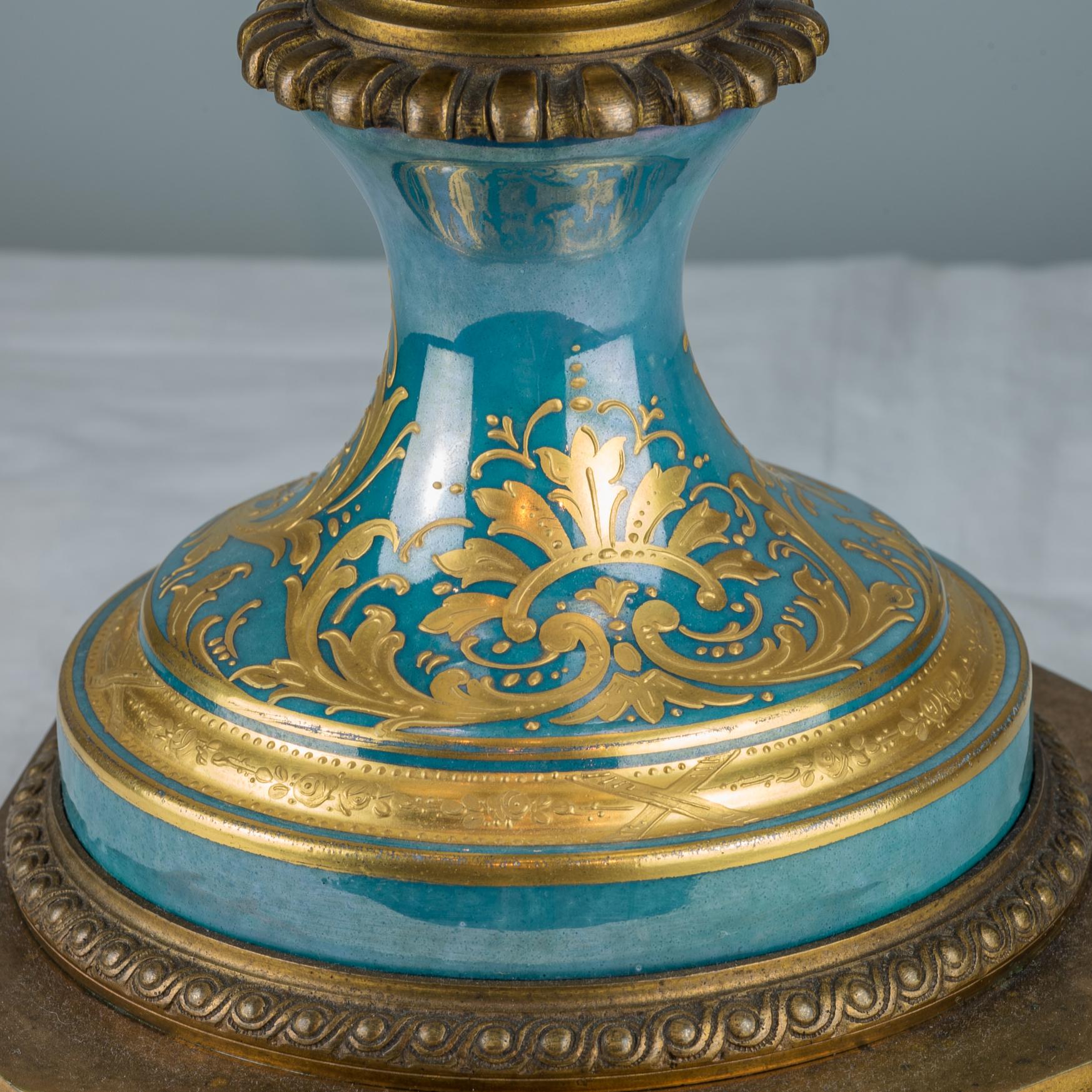 19th Century Fine Quality Gilt Bronze Mounted Royal Vienna Porcelain Portrait Vase For Sale