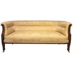 Antique Fine Quality Inlaid Late Victorian Period Sofa