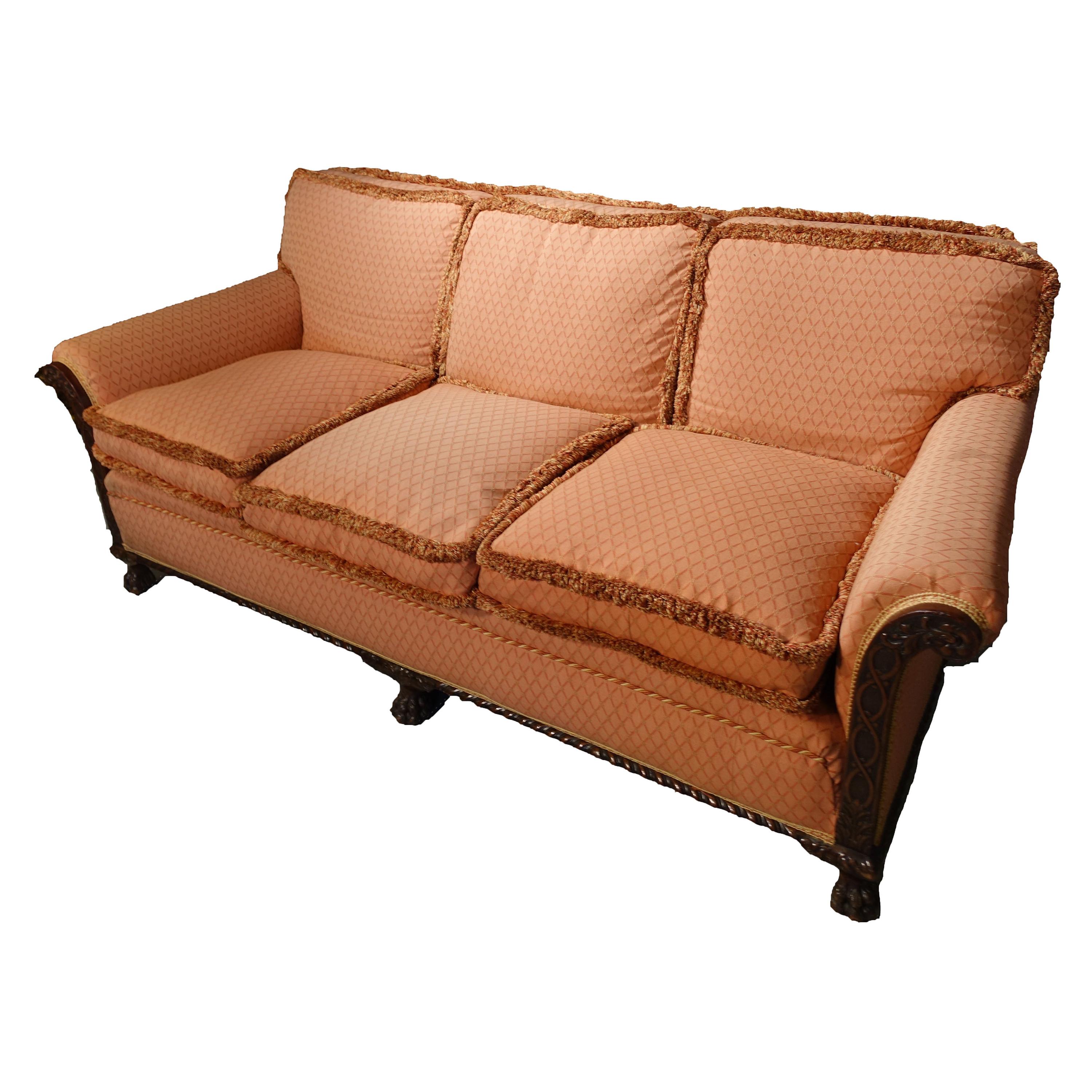 Fine Quality Late 1920s 3-Seat Sofa