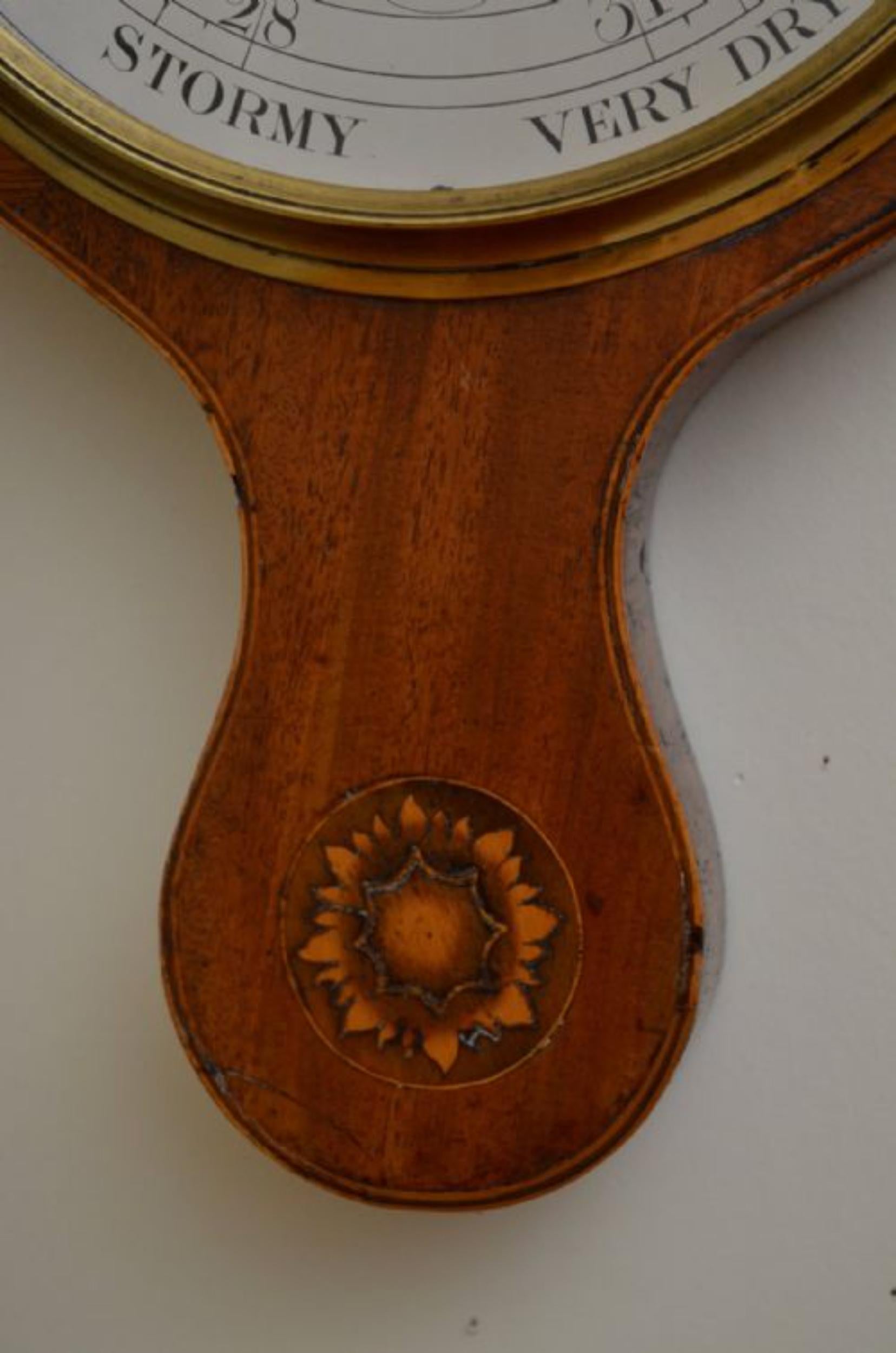 19th Century Fine Quality Regency Wheel Barometer A. Gatty For Sale