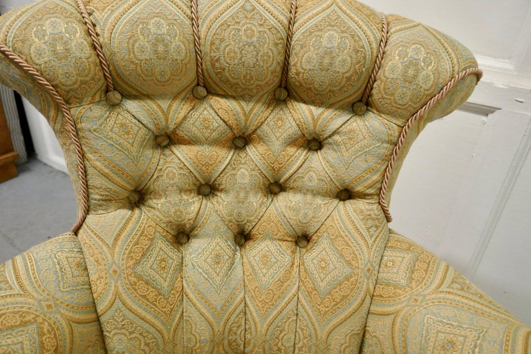 Fine Quality Victorian Button Back Arm Chair For Sale 2