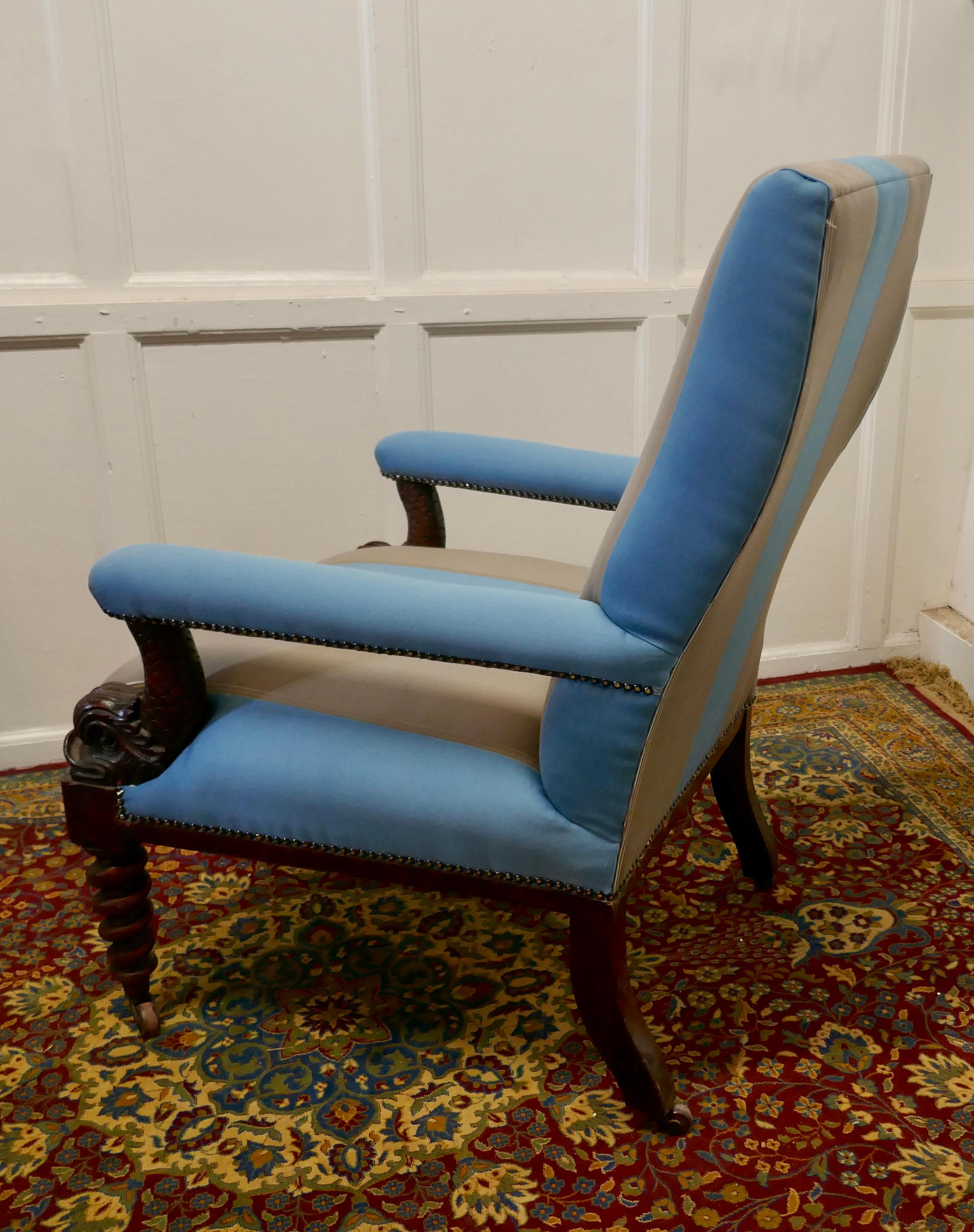 Fine Quality William IV Mahogany Arm Chair 1