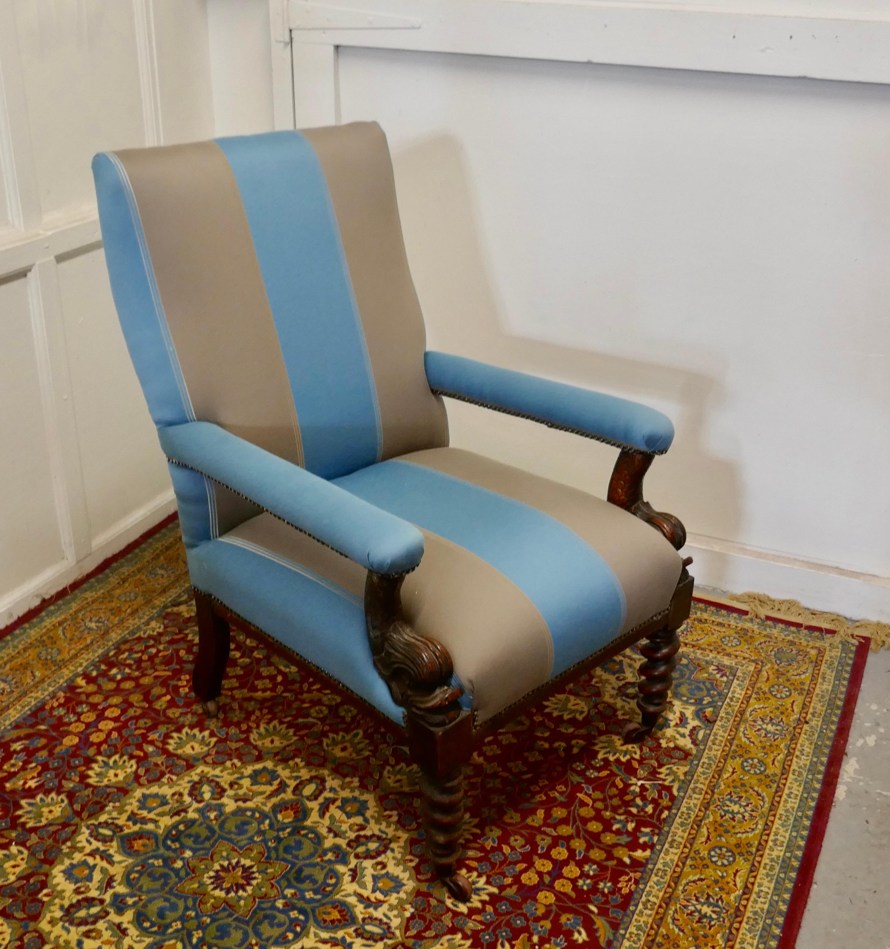 Fine Quality William IV Mahogany Arm Chair 3
