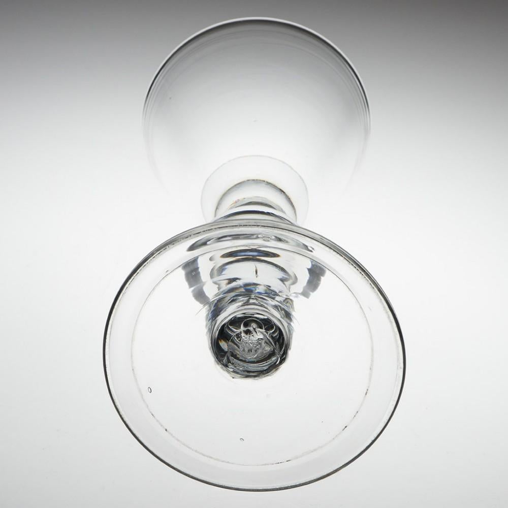 Fine Queen Anne Baluster Glass Goblet, C1710 For Sale 1
