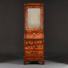 Queen Anne Bureau Bookcase of Narrow Proportions