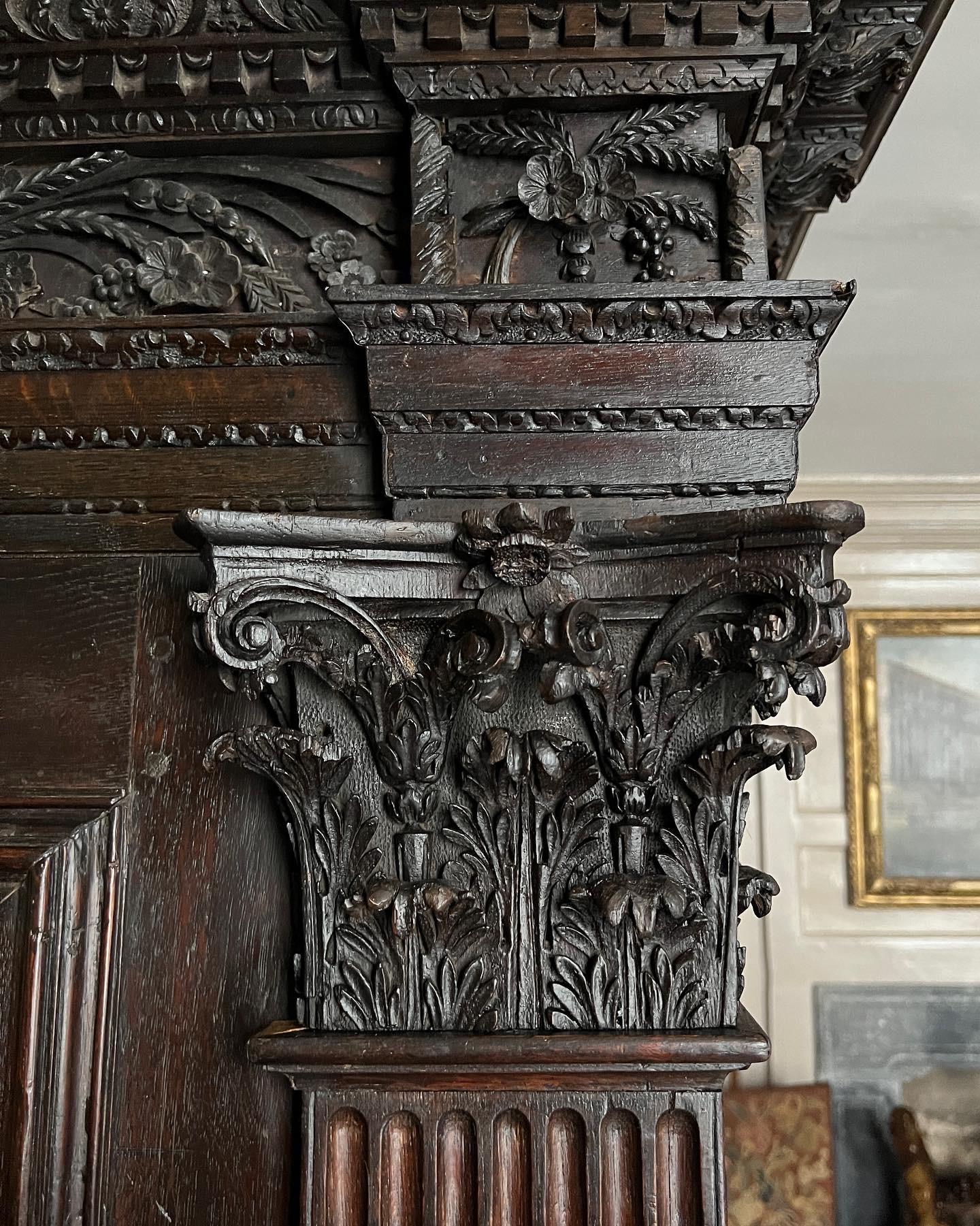 British Fine & Rare George II Architectural Oak Bookcase