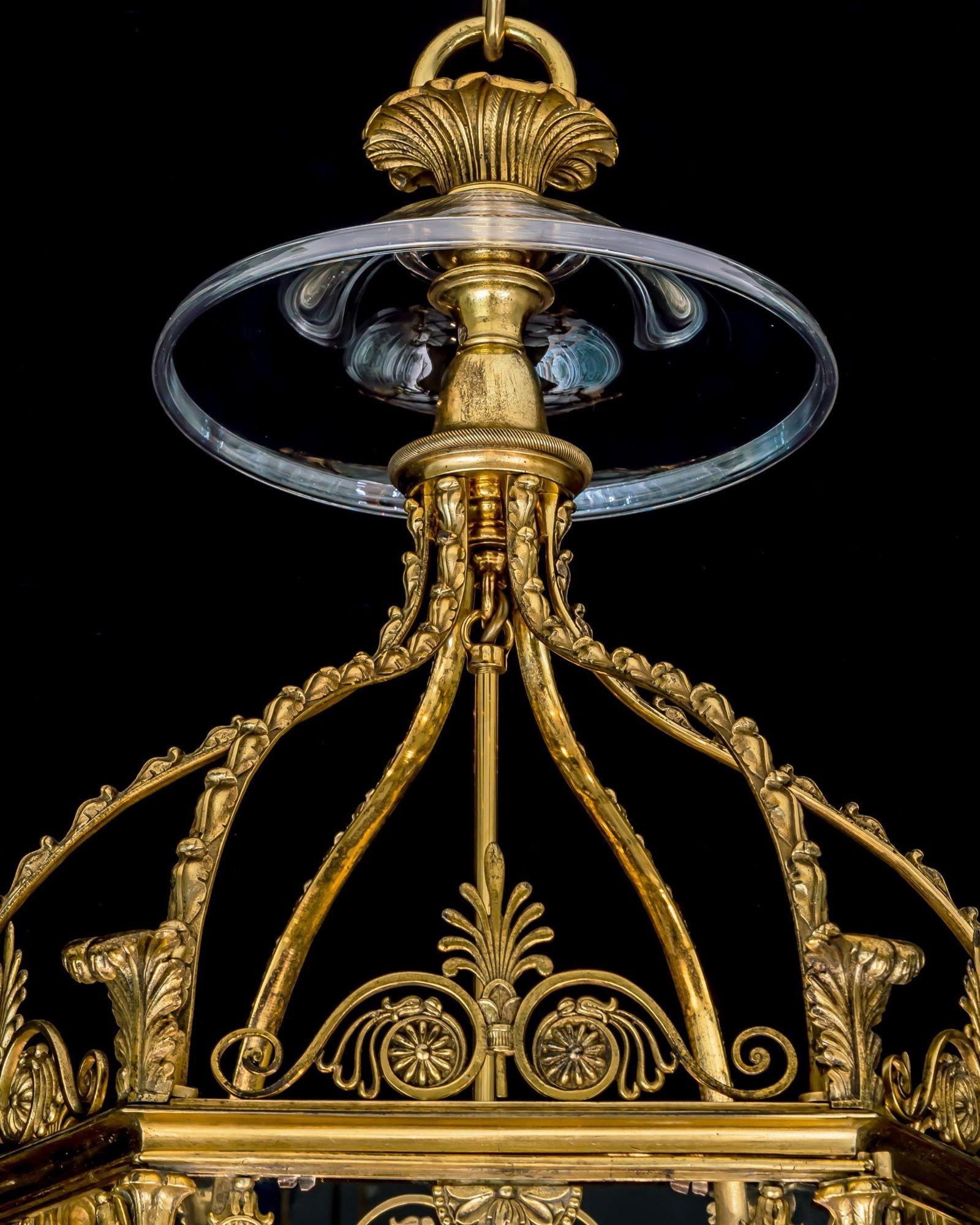 English A Fine Regency Lantern Attributed To William Collins For Sale