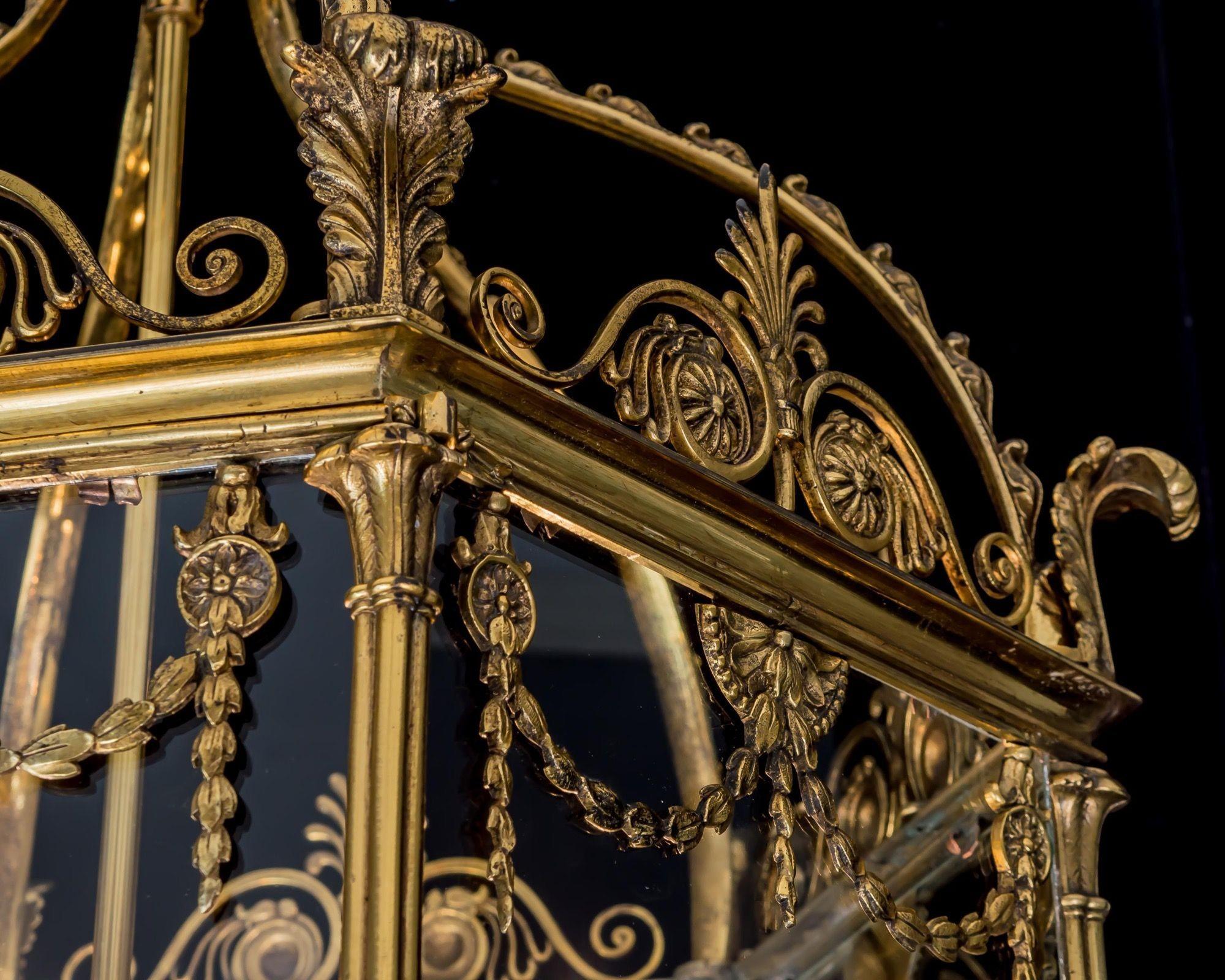 19th Century A Fine Regency Lantern Attributed To William Collins For Sale