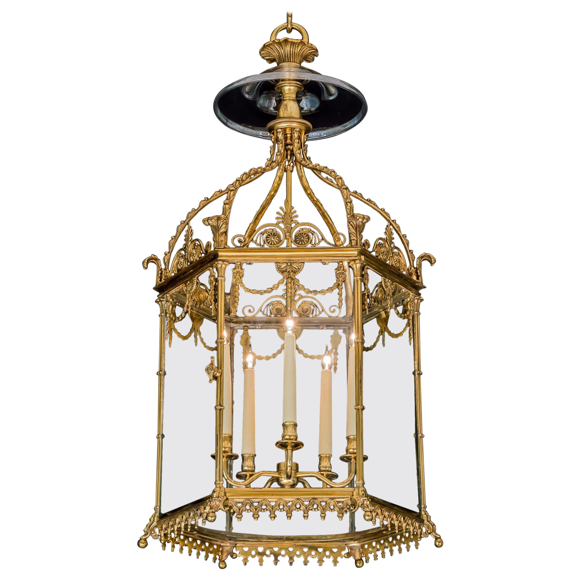 A Fine Regency Lantern Attributed To William Collins For Sale
