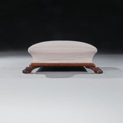 A Fine Regency Period Rosewood Sarcophagus Shaped Foot Stool
