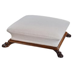 A Fine Regency Period Rosewood Sarcophagus Shaped Foot Stool