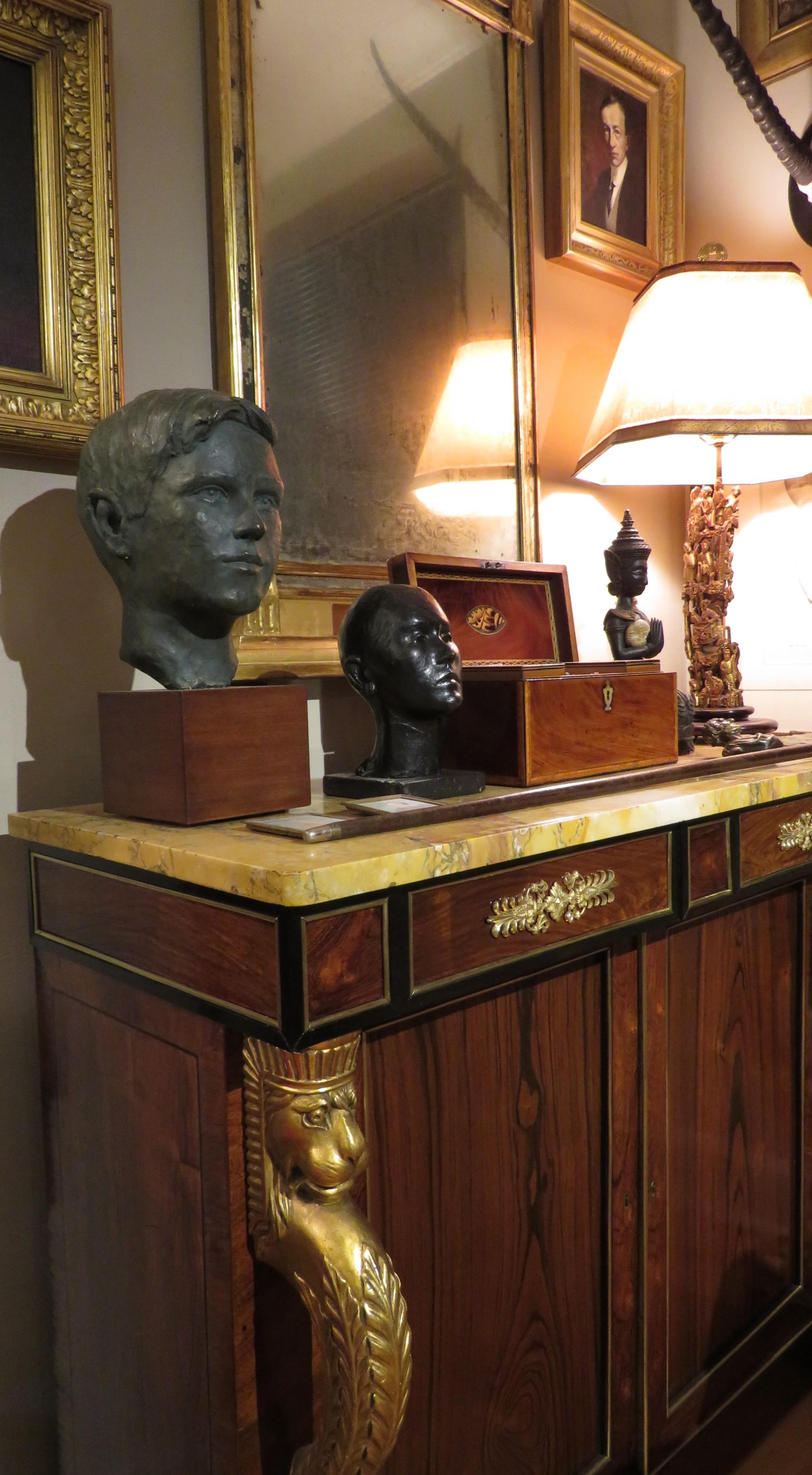 Fine Regency Rosewood & Parcel-Gilt Side Cabinet in the Manner of George Smith For Sale 1