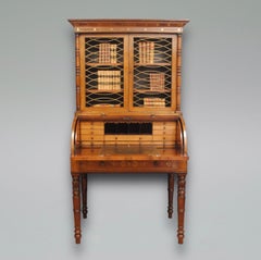 A Fine Regency Rosewood Secretaire Cabinet