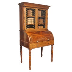 A Fine Regency Rosewood Secretaire Cabinet