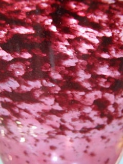 Fine Schneider Applied Glass Footed Vase