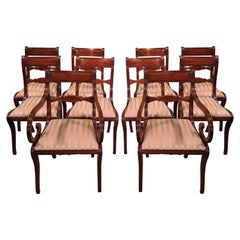 Fine Set of Early 19th Century Regency Period Mahogany Dining Chairs