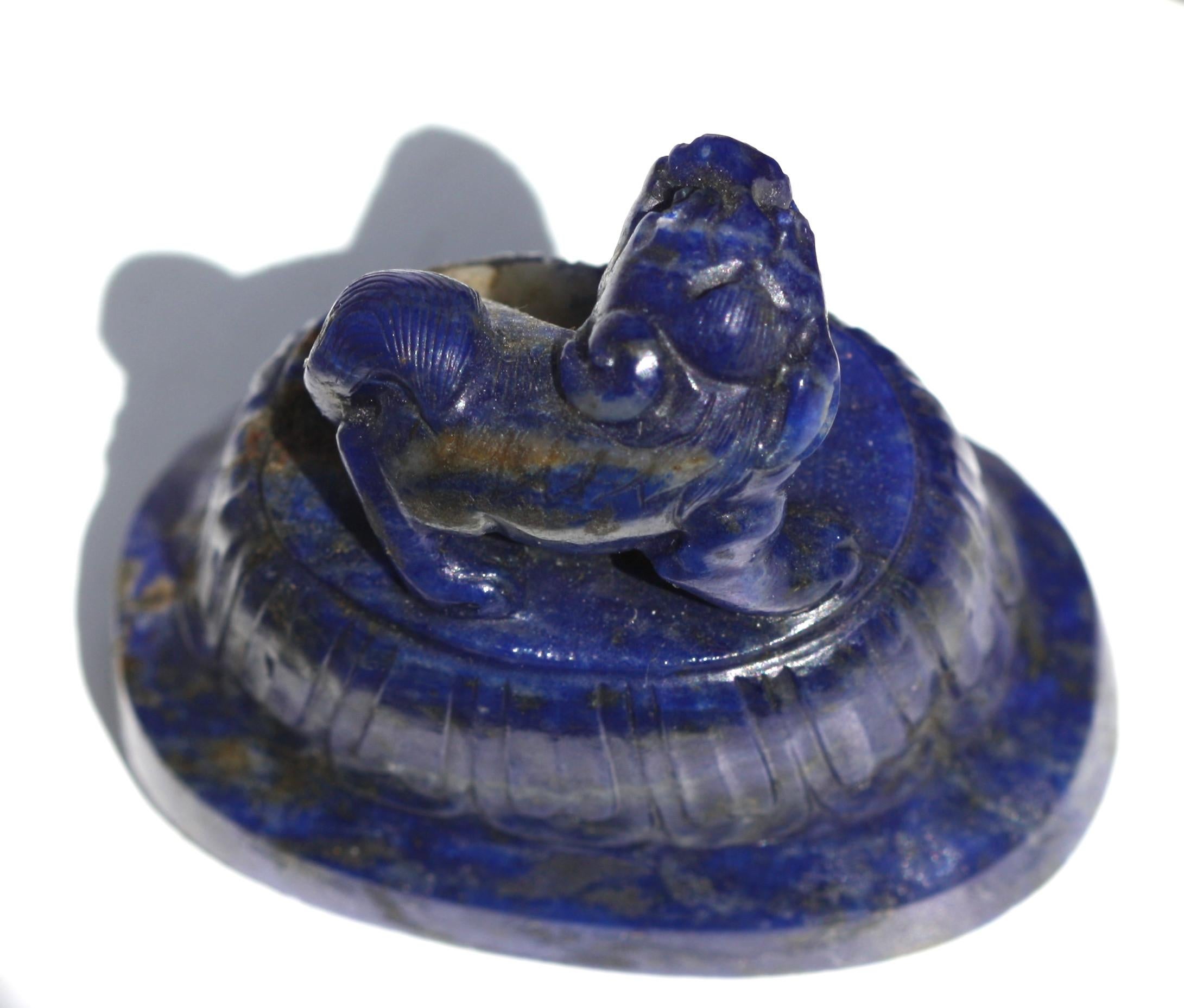 Fine Sodalite Burner and Cover, 20th Century For Sale 3