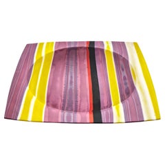 A fine studio glass fusing bowl by Klaus Moje, made in Canberra in 1982