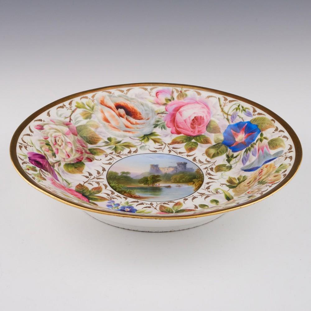 A Fine Swansea London decorated Porcelain Dish, c1820

Additional information:
Date : Circa 1820
Period : George III /George IV
Marks :Stencilled in red upper case 'Swansea' and a faint painted No4
Origin : Swansea, Wales
Colour :Polychrome and