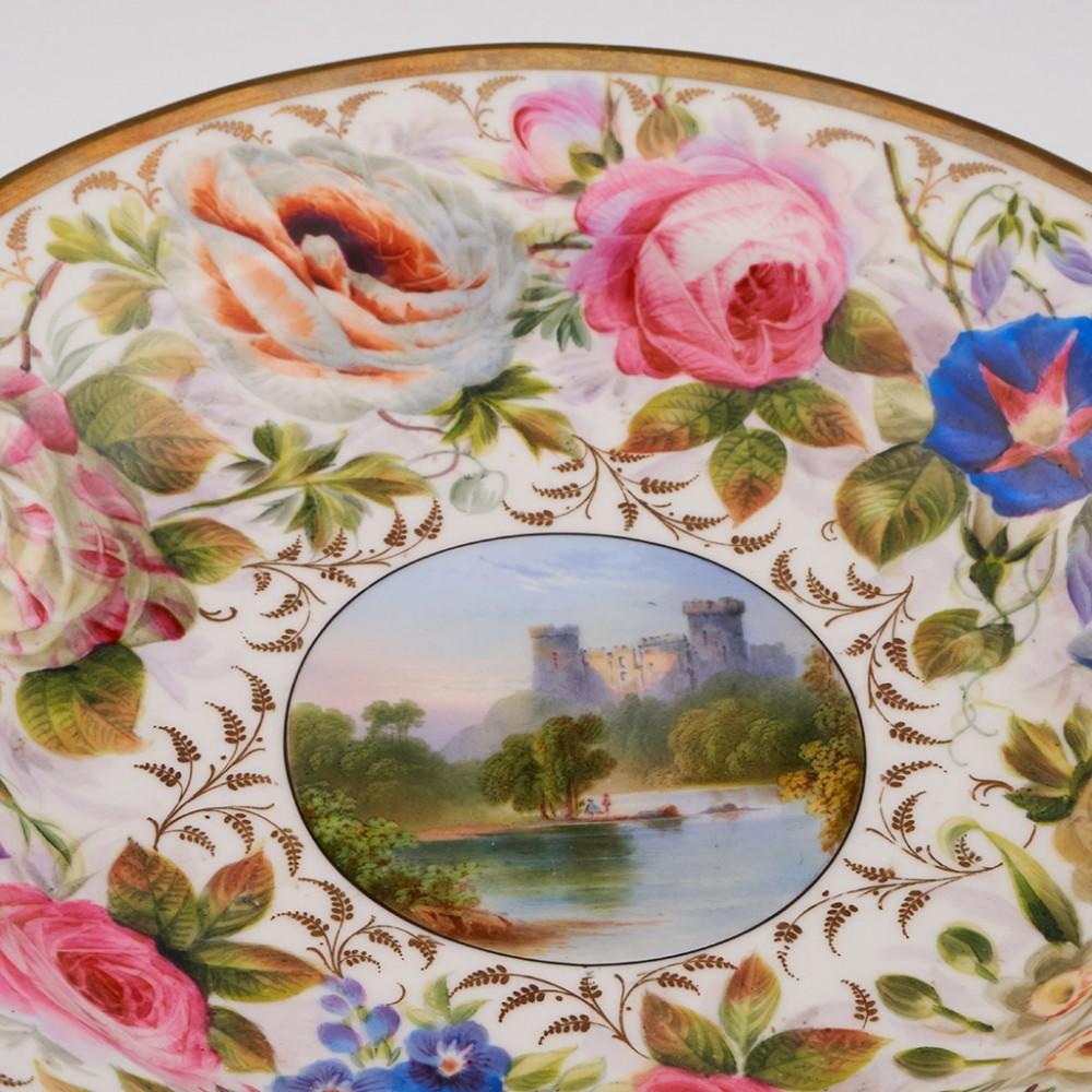 Plat en porcelaine fine décoré de Swansea, Londres, vers 1820 Bon état - En vente à Tunbridge Wells, GB