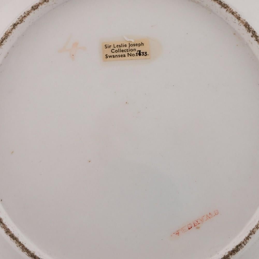 Porcelaine Plat en porcelaine fine décoré de Swansea, Londres, vers 1820 en vente